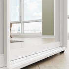 Шкаф-купе «Сим ДЗ», 1400×600×2300 мм, ЛДСП/зеркало, с ящиками, цвет белый шагрень - Фото 5