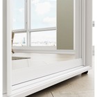 Шкаф-купе «Сим З», 2100×600×2300 мм, ЛДСП/зеркало, с ящиками, цвет белый шагрень - Фото 4