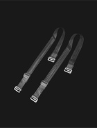 Лямки для бюстгальтера, силиконовые, фурнитура металл, 4 полосы, 1.5 см, 37 см, пара, прозрачные - Фото 1