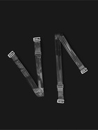 Лямки для бюстгальтера, силиконовые, фурнитура металл, 4 полосы, 1.5 см, 37 см, пара, прозрачные - Фото 3