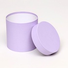 Набор шляпных подарочных коробок 5 в 1, Лаванда, 23×23-14×14 см - Фото 6