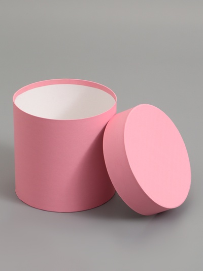 Набор шляпных подарочных коробок 5 в 1, пурпурный, 23×23-15×15 см