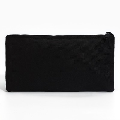 Пенал школьный мягкий 20×11 см, текстиль, черный