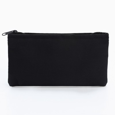 Пенал школьный мягкий 20×11 см, текстиль, черный