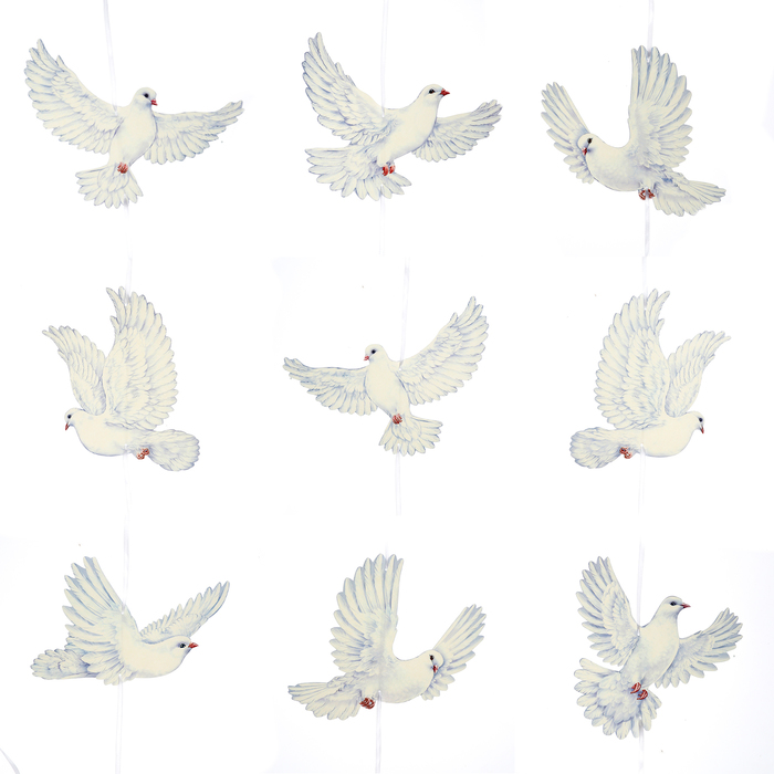 Гирлянда "Летящие голуби" 480 см - Фото 1