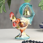 Сувенир "Петушок с колокольчиком", цвет, гжель - Фото 2
