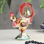 Сувенир "Петушок с колокольчиком", цвет, гжель - Фото 5