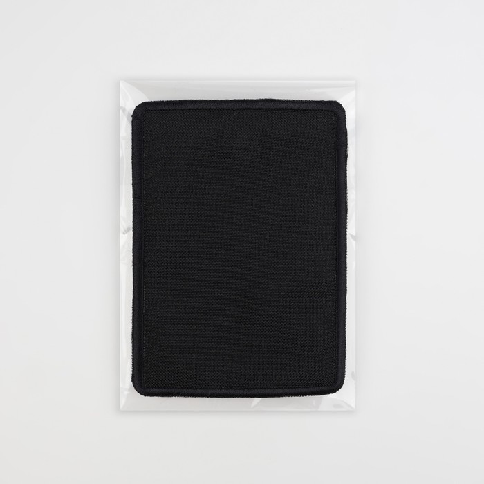 Термоаппликация «Прямоугольник», 9,5 × 7 см, цвет чёрный