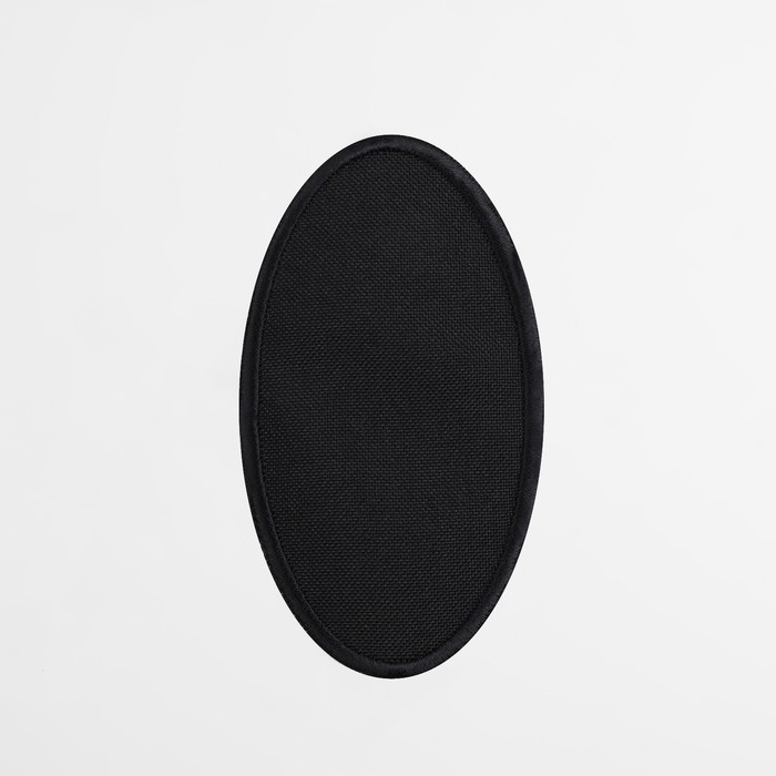 Термоаппликация «Овал», 9 × 5 см, цвет чёрный