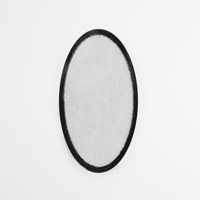 Термоаппликация «Овал», 9 × 5 см, цвет чёрный
