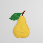 Термоаппликация «Груша», 5,3 × 7,5 см, цвет жёлтый - фото 23935893