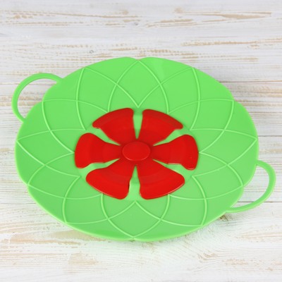 Силиконовая крышка-невыкипайка Доляна «Кирос», d=24 см, цвет МИКС