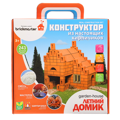 Конструктор керамический Brickmaster «Летний домик» Brickmaster, 243 детали