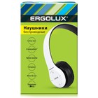 Наушники  ERGOLUX ELX-BTHP01-C01, беспроводные, накладные, микрофон, 250мАч, FM, белые - Фото 5