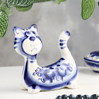 Сувенир " Кот Крендель", гжель - фото 23963380