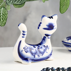 Сувенир " Кот Крендель", гжель - фото 23963382