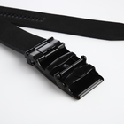 Ремень мужской, ширина 4 см, автомат, пряжка метал, цвет чёрный - фото 25282065