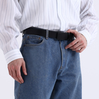 Ремень мужской, ширина 4 см, автомат, пряжка метал, цвет чёрный - фото 25282067