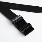 Ремень мужской, ширина 4 см, автомат, пряжка металл, цвет чёрный - фото 23963416