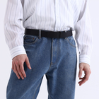 Ремень мужской, ширина 4 см, автомат, пряжка металл, цвет чёрный - фото 23963418