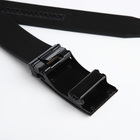 Ремень мужской, ширина 4 см, автомат, пряжка металл, цвет чёрный - фото 23963421