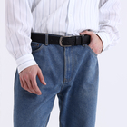 Ремень мужской «Великан», ширина 4 см, винт, пряжка металл, цвет чёрный - фото 23954826