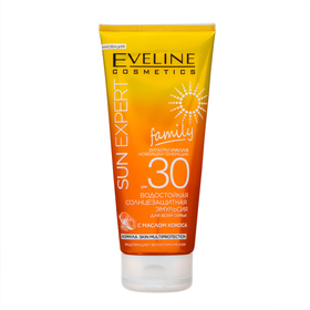 Эмульсия водостойкая солнцезащитная SPF30 Eveline с маслом кокоса, 200 мл 10416617