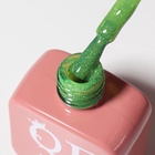 Гель лак для ногтей, неоновый, светоотражающий, трехфазный, 10 мл, LED/UV, зелёный (14) - Фото 4