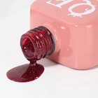 Гель лак для ногтей, светоотражающий, трехфазный, 10 мл, LED/UV, красный (20) - Фото 6