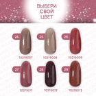 Гель лак для ногтей, с блёстками, трехфазный, 10 мл, LED/UV, розовый (27) - Фото 3