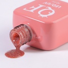 Гель лак для ногтей, с блёстками, трехфазный, 10 мл, LED/UV, розовый (29) - Фото 6