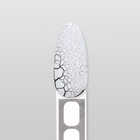 Гель лак для ногтей, кракелюрный, с эффектом растрескивания, 3-х фазный, 10 мл, LED/UV, цвет белый (30) - Фото 11