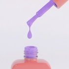 Гель лак для ногтей, кракелюрный, с эффектом растрескивания, 3-х фазный, 10 мл, LED/UV, цвет сиреневый (32) - Фото 4