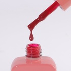 Гель лак для ногтей, кракелюрный, с эффектом растрескивания, 3-х фазный, 10 мл, LED/UV, цвет красный (34) - Фото 4