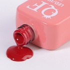 Гель лак для ногтей, кракелюрный, с эффектом растрескивания, 3-х фазный, 10 мл, LED/UV, цвет красный (34) - Фото 7