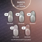 Гель лак для ногтей, кошачий глаз, трехфазный, 10 мл, LED/UV, серебристый (58) - Фото 3