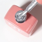 Гель лак для ногтей, кошачий глаз, трехфазный, 10 мл, LED/UV, серебристый (58) - Фото 5