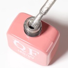 Гель лак для ногтей, жидкая фольга, трехфазный, 10 мл, LED/UV, серебристый (65) - Фото 5