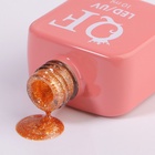 Гель лак для ногтей, жидкая фольга, трехфазный, 10 мл, LED/UV, золотистый (66) - Фото 6