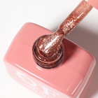 Гель лак для ногтей, жидкая фольга, трехфазный, 10 мл, LED/UV, красный (67) - Фото 5