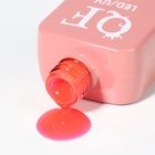 Гель лак для ногтей, витражный, трехфазный, 10 мл, LED/UV, розовый (70) - Фото 5