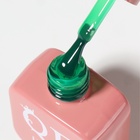 Гель лак для ногтей, витражный, трехфазный, 10 мл, LED/UV, зелёный (74) - Фото 4