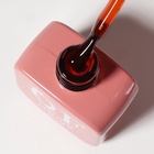 Гель лак для ногтей, витражный, трехфазный, 10 мл, LED/UV, оранжевый (76) - Фото 5