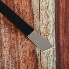 Нож для работы с кожей, скошенное лезвие, 12,5 × 1 см, цвет чёрный - Фото 4