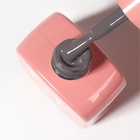 Гель лак для ногтей, однотонный, трехфазный, 10 мл, LED/UV, серый (114) - Фото 9