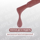 Гель лак для ногтей, однотонный, трехфазный, 10 мл, LED/UV, коричневый (118) - Фото 2