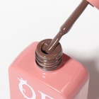 Гель лак для ногтей, однотонный, трехфазный, 10 мл, LED/UV, коричневый (125) - Фото 9