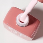 Гель лак для ногтей, однотонный, трехфазный, 10 мл, LED/UV, розовый (127) - Фото 9