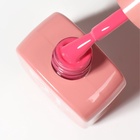 Гель лак для ногтей, однотонный, трехфазный, 10 мл, LED/UV, розовый (146) - Фото 9