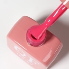 Гель лак для ногтей, однотонный, трехфазный, 10 мл, LED/UV, розовый (165) - Фото 9